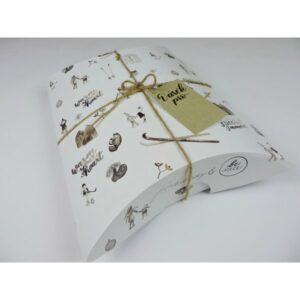 Be Nice Přírodní vánoční krabička světlá - velká - z recyklovaného papíru Be Nice