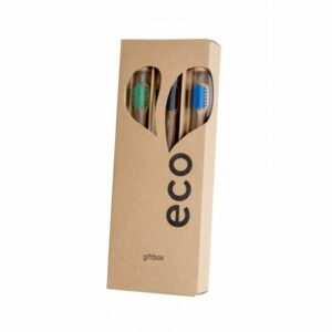 Ecoheart Giftbox - dárkové balení bambusových kartáčků (var. 3) (3 ks) Ecoheart