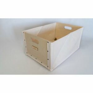 PatoBox Skládací přepravka Standard - bílá - "plastic-free"