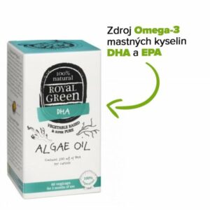 Royal Green Omega-3 olej z mořských řas (60 kapslí) - skvělý zdroj omega-3 Royal Green