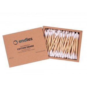 Endles by Econea Vatové tyčinky do uší (200 ks) - z bambusu a bavlny Endles by Econea