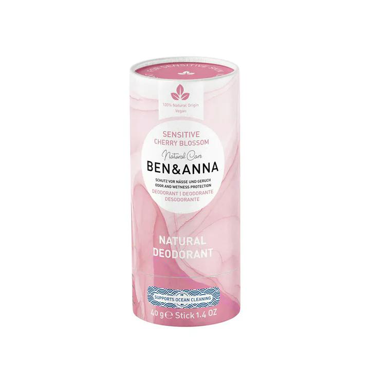 Ben & Anna Tuhý deodorant Sensitive (40 g) - Třešňový květ - bez obsahu jedlé sody Ben & Anna