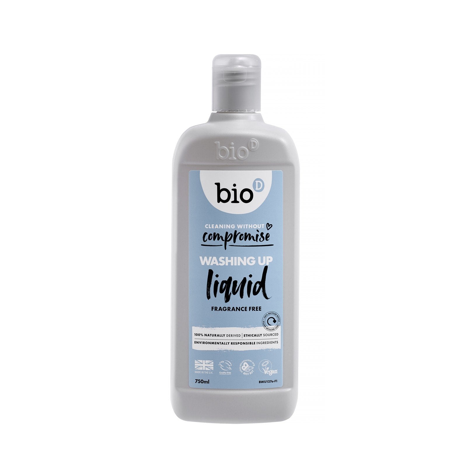 Bio-D Přípravek na mytí nádobí - bez vůně 750 ml - vhodný pro citlivou pokožku Bio-D