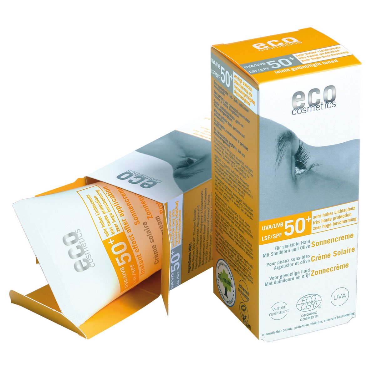 Eco Cosmetics Opalovací krém SPF 50+ BIO (75 ml) - s lehce tónovacím účinkem Eco Cosmetics