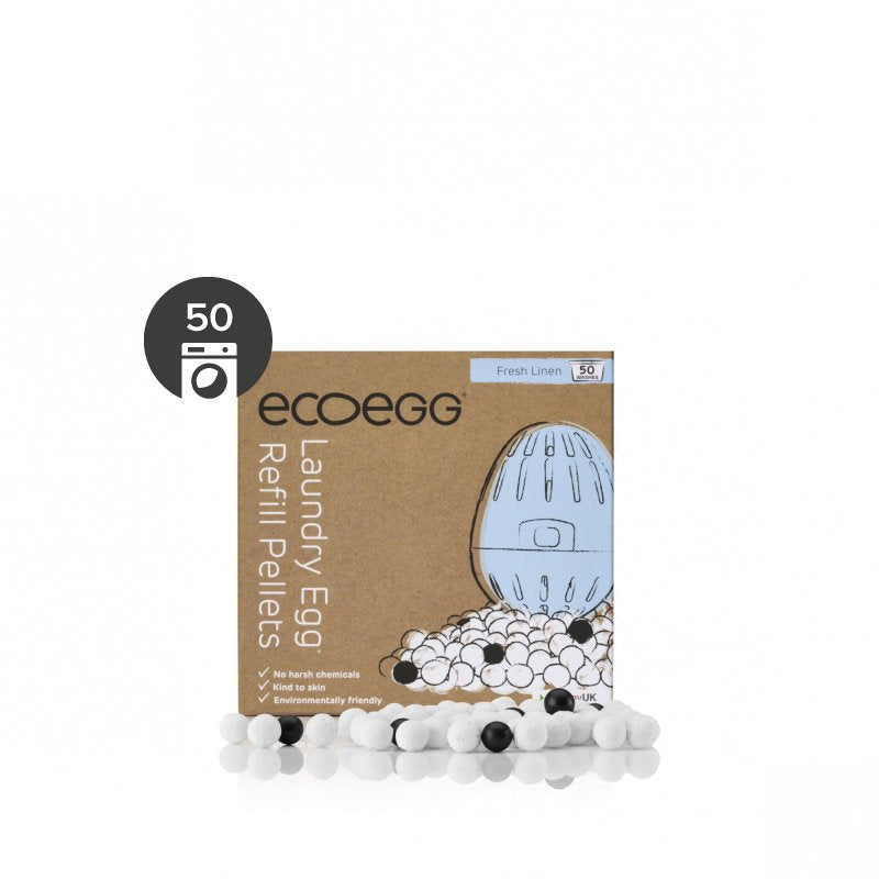 Ecoegg Náplň do pracího vajíčka s vůní svěží bavlny - na 50 pracích cyklů 50 - vhodné pro alergiky i ekzematiky Ecoegg