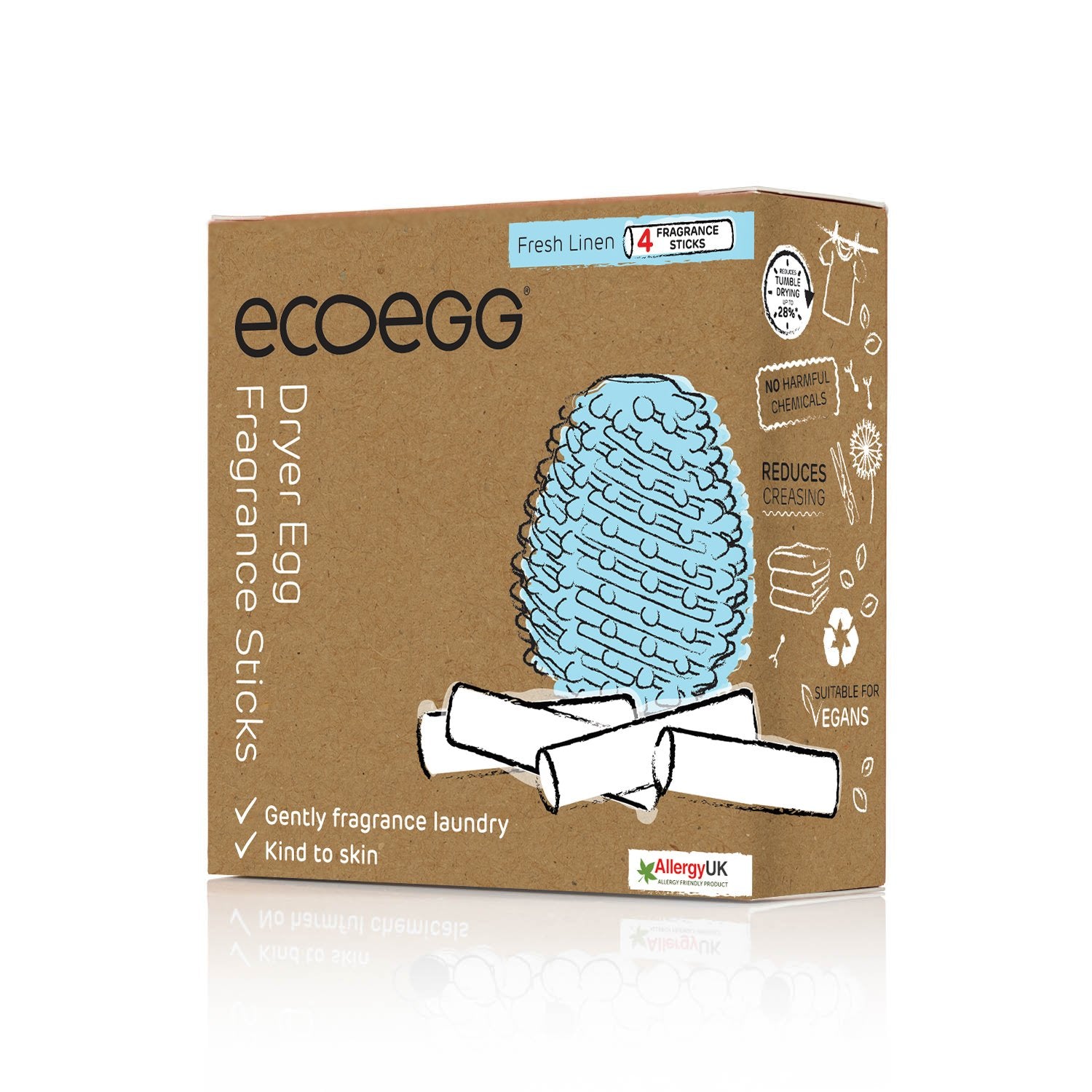 Ecoegg Náplň do vajíčka na sušení prádla - svěží bavlna (4 ks) Ecoegg