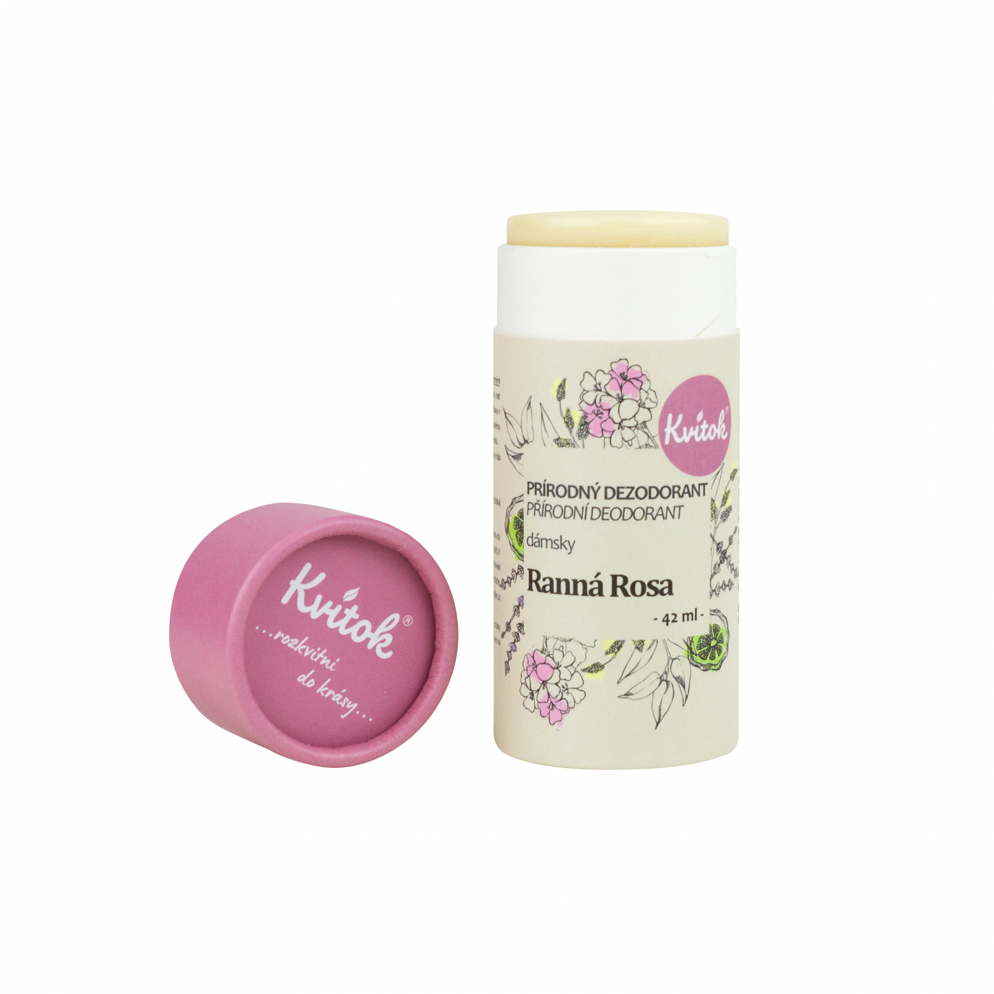 Kvitok Tuhý deodorant Ranní rosa (42 ml) - účinný až 24 hodin Kvitok