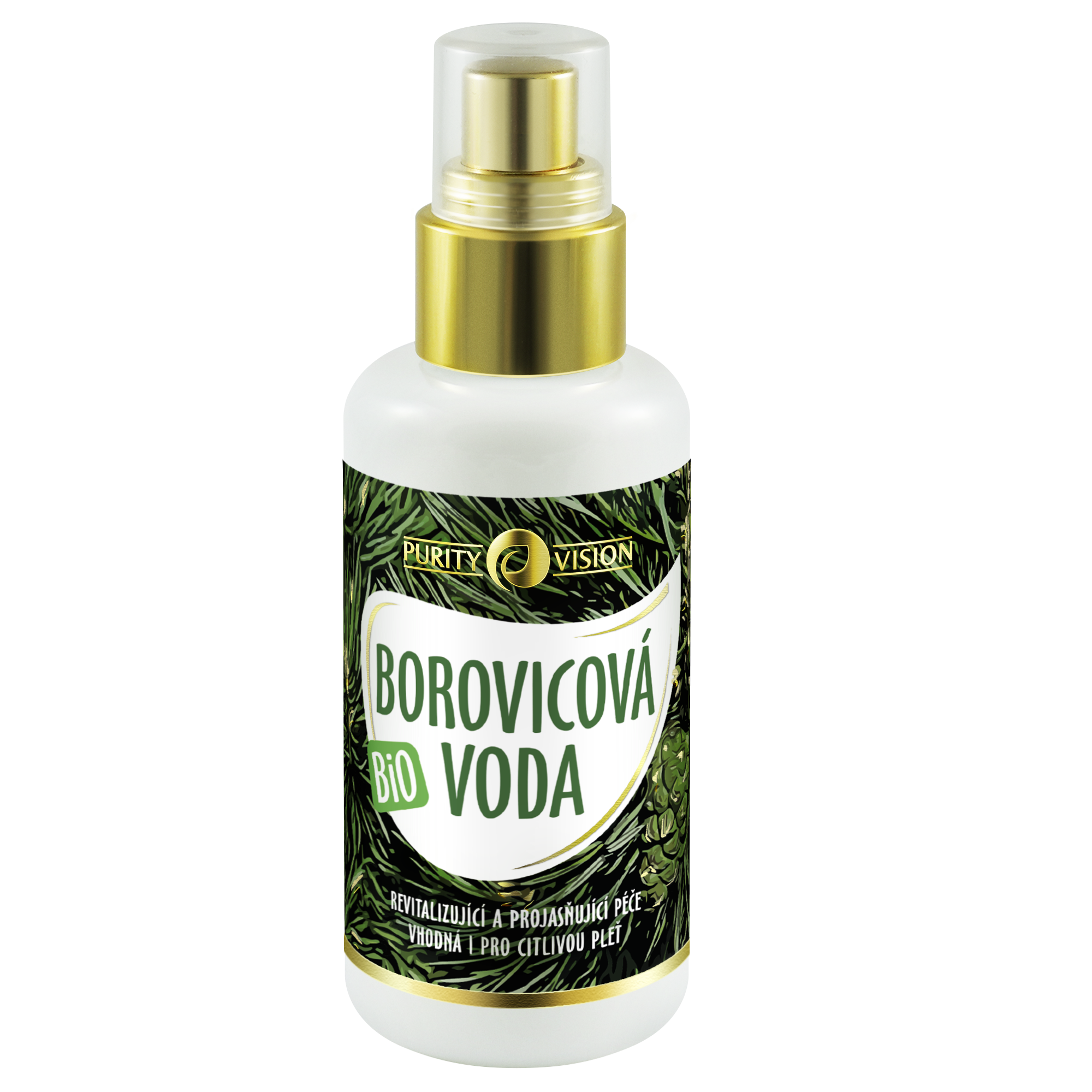 Purity Vision Borovicová voda BIO (100 ml) - něžné pohlazení borovým jehličím Purity Vision