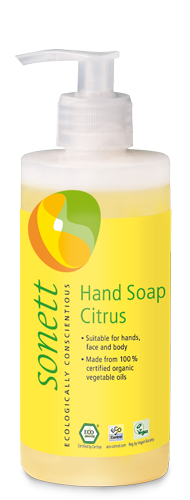 Sonett Tekuté mýdlo - citrus BIO 300 ml - pro vaše ruce