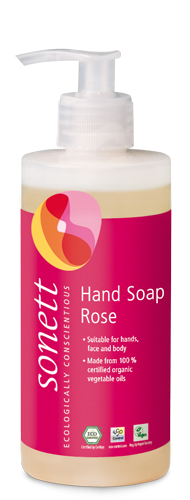 Sonett Tekuté mýdlo - růže BIO 300 ml - pro vaše ruce
