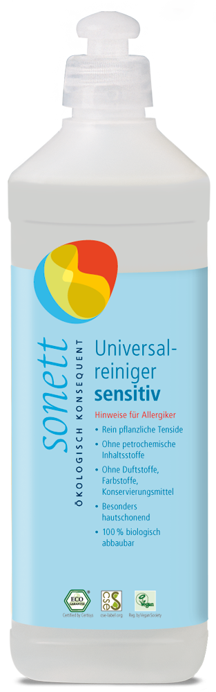 Sonett Univerzální čistič Sensitive (500 ml) - i pro nejcitlivější a alergickou pokožku Sonett