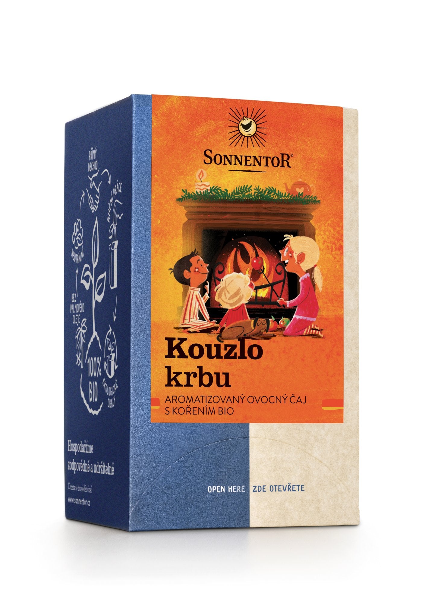 Sonnentor Aromatizovaný ovocný čaj Kouzlo krbu BIO - nálev. sáčky (18 x 2