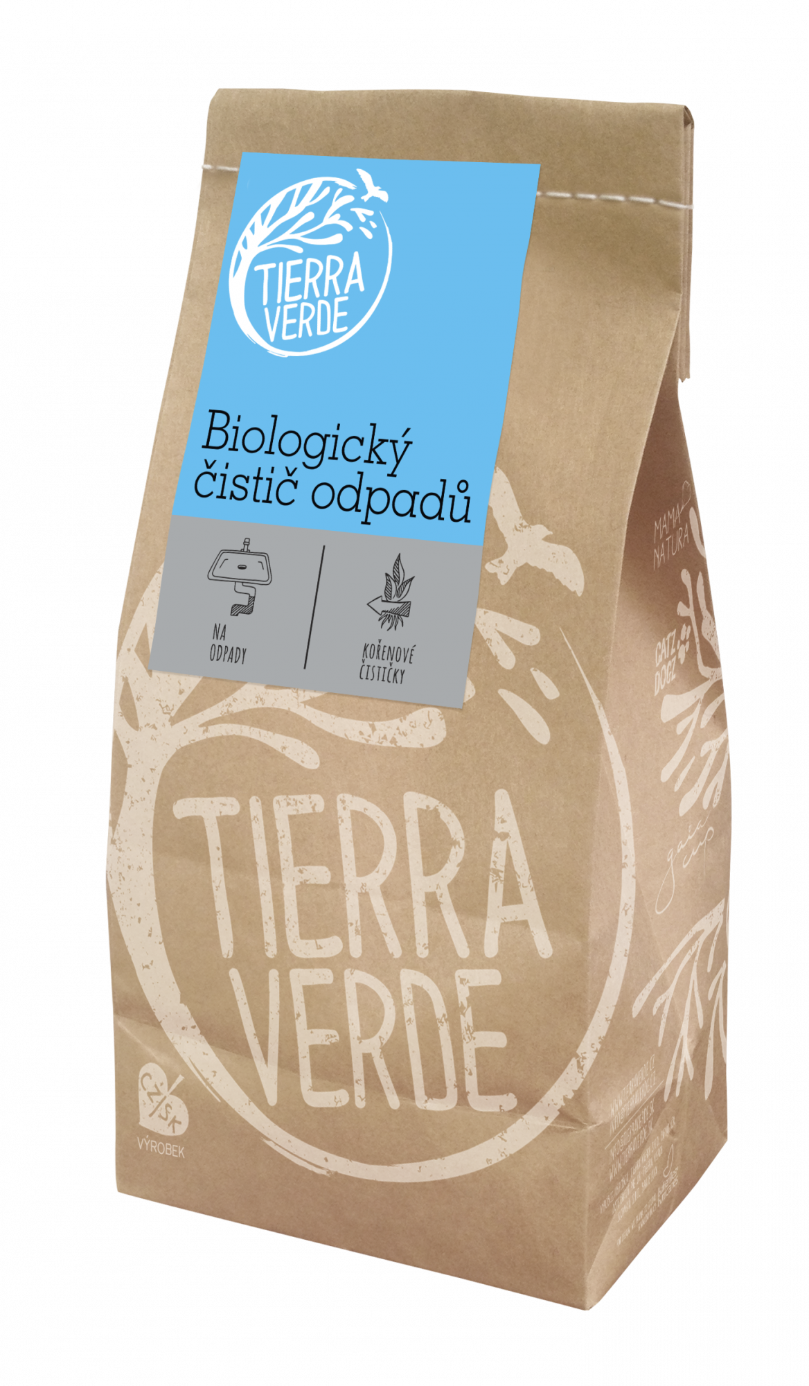 Tierra Verde Biologický čistič odpadů 500 g - na bázi mikroorganismů a enzymů Tierra Verde