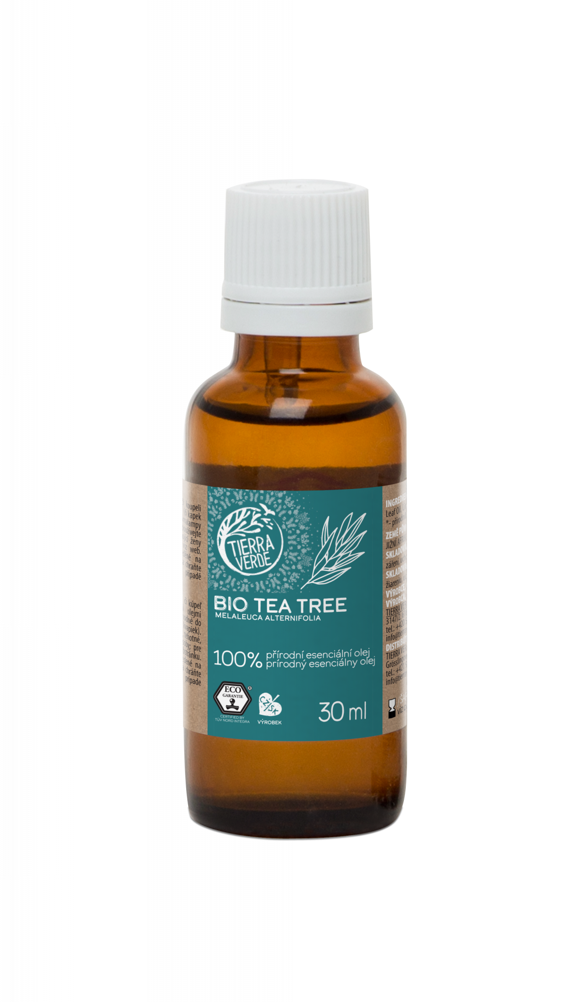 Tierra Verde Esenciální olej Tea tree BIO 30 ml - antibakteriální pomocník Tierra Verde