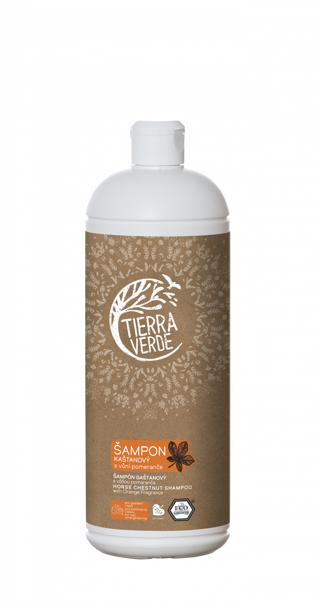 Tierra Verde Kaštanový šampon pro posílení vlasů s pomerančem 1 l Tierra Verde