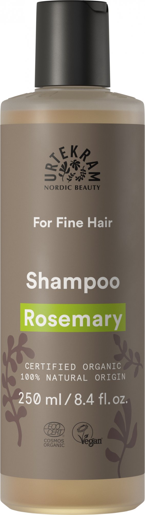 Urtekram Rozmarýnový šampon pro jemné vlasy BIO 250 ml Urtekram