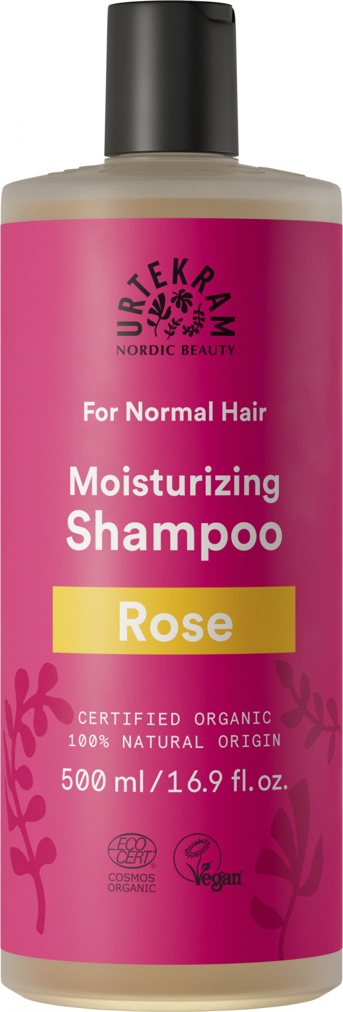 Urtekram Růžový šampon pro normální vlasy BIO 500 ml Urtekram