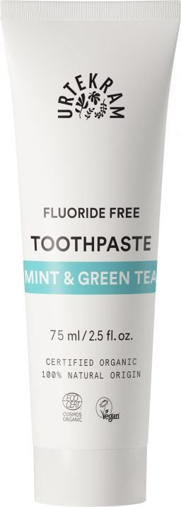 Urtekram Zubní pasta s mátou a zeleným čajem BIO (75 ml) Urtekram