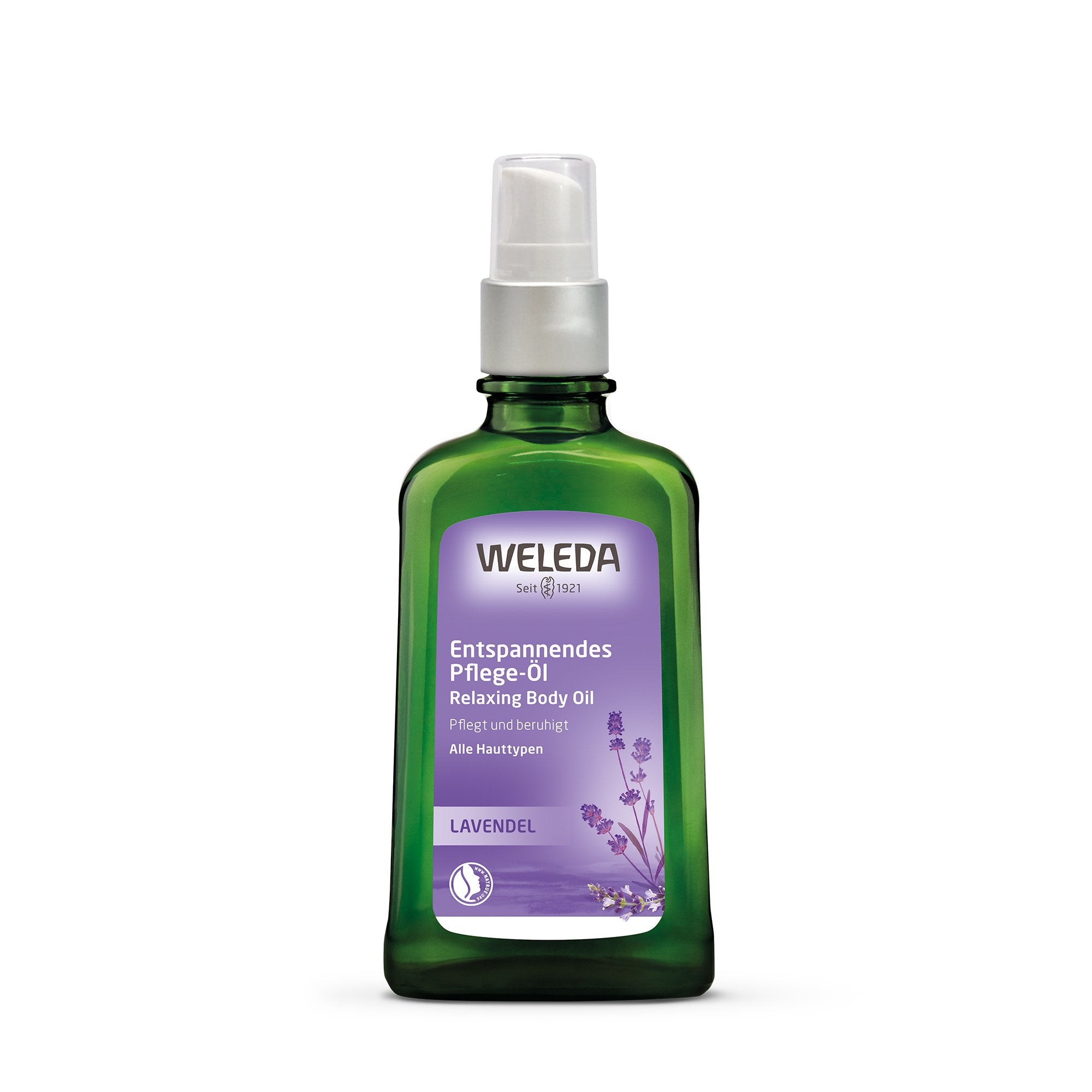 Weleda Levandulový tělový olej pro zklidnění a hydrataci (100 ml) - pro suchou a normální pokožku Weleda