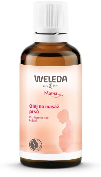 Weleda Masážní olej na prsa (50 ml) - uvolní a podpoří tvorbu mléka Weleda