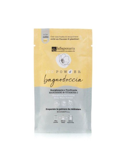 laSaponaria Energizující sprchový gel v prášku - mandarinka a vitamin C (25 g) laSaponaria