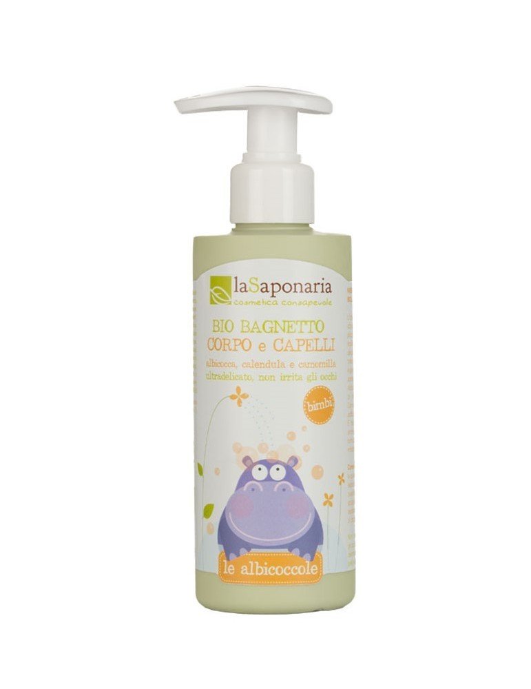laSaponaria Jemný tělový a vlasový mycí gel pro děti BIO (190 ml) laSaponaria