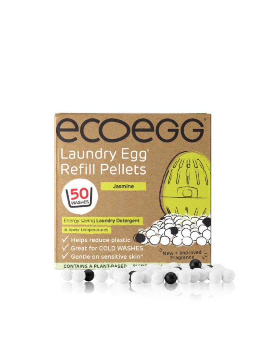 Ecoegg Náplň do pracího vajíčka s vůní jasmínu - na 50 pracích cyklů - vhodné pro alergiky i ekzematiky Ecoegg