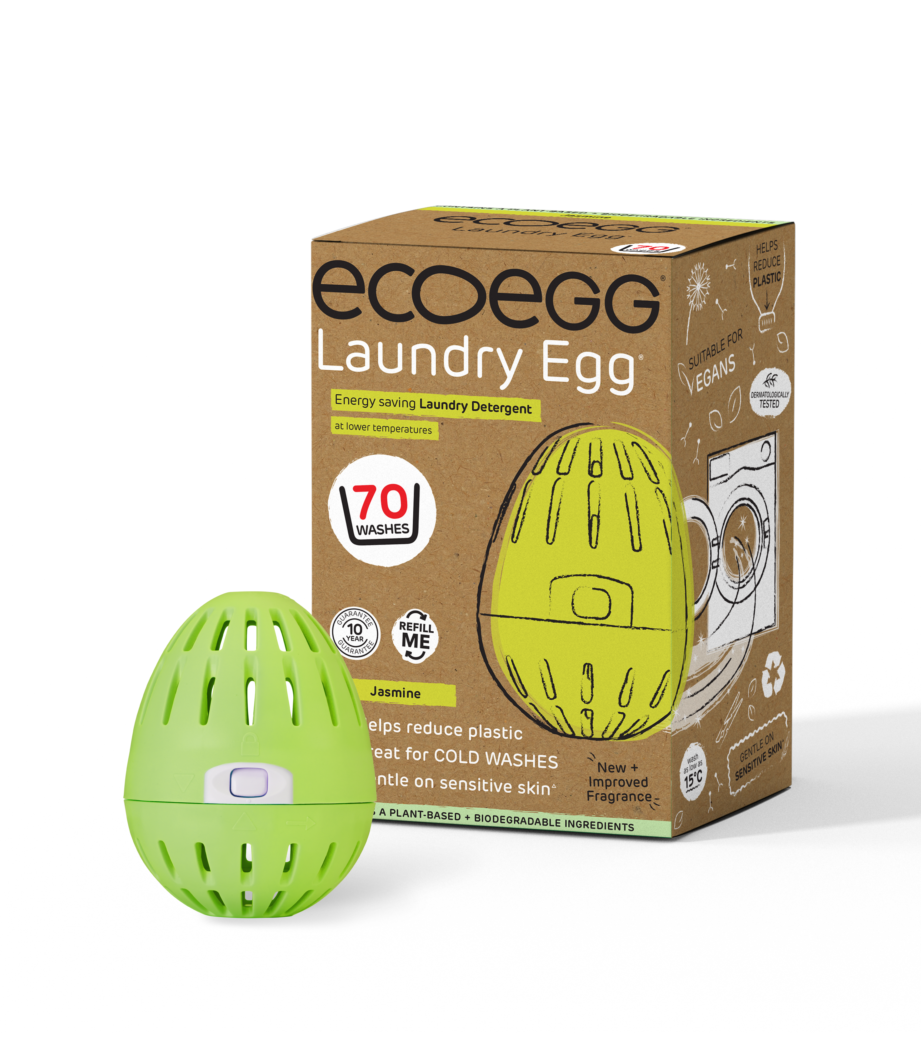 Ecoegg Prací vajíčko s vůní jasmínu - na 70 pracích cyklů - vhodné pro alergiky i ekzematiky Ecoegg