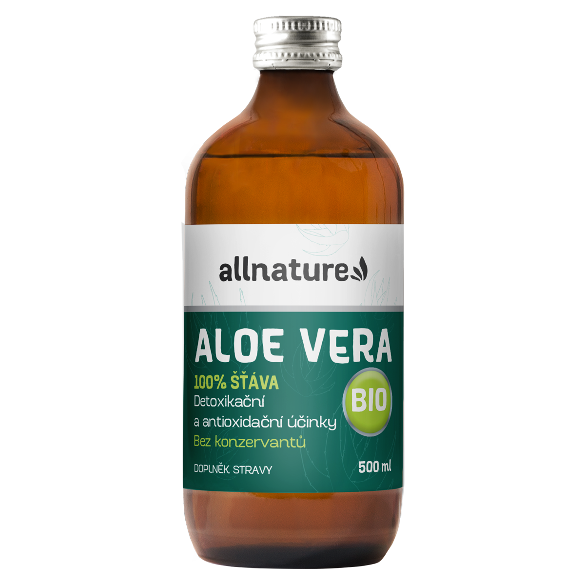 Allnature Aloe vera BIO 500 ml - zázračný elixír z mexika Allnature