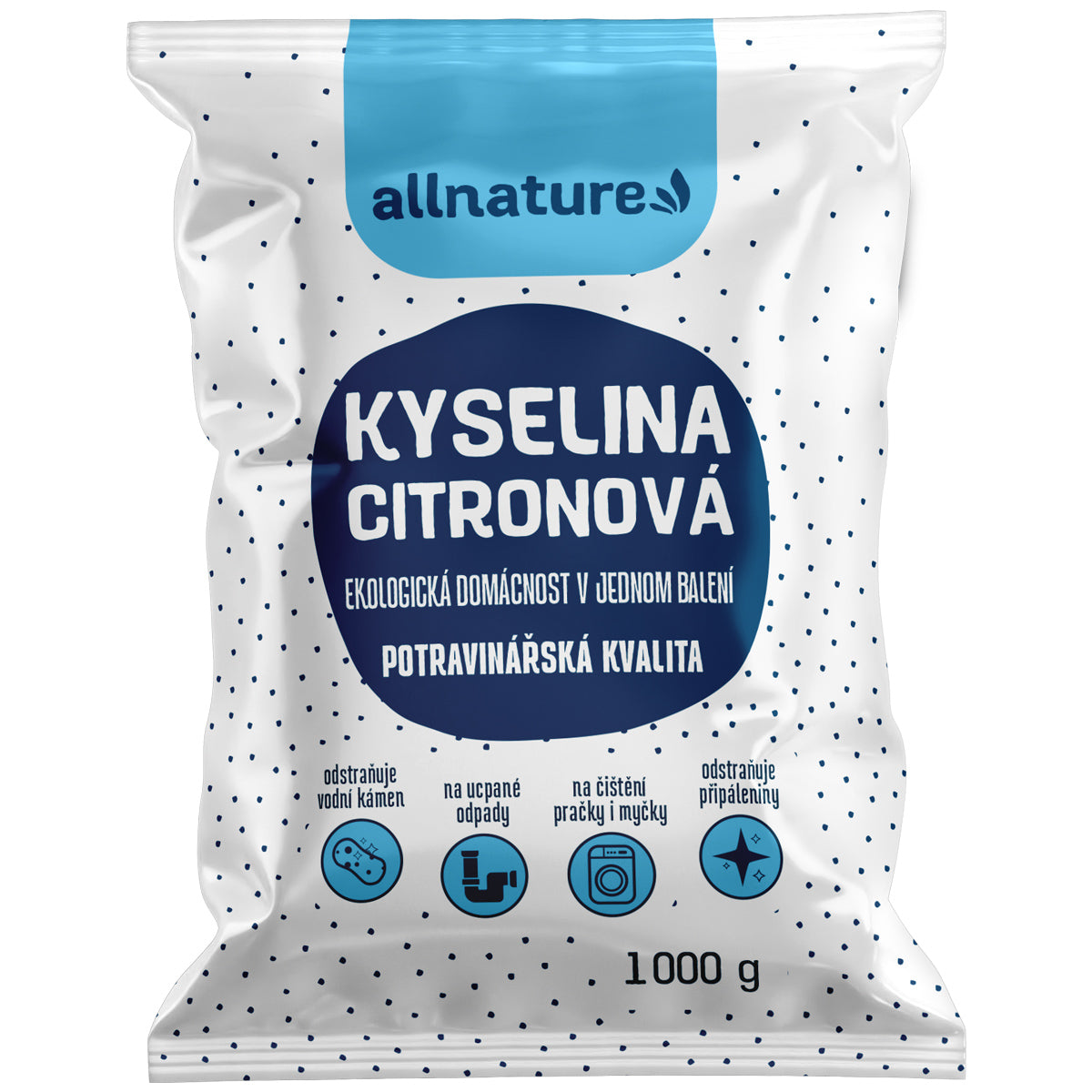 Allnature Kyselina citronová 1 kg - potravinářská kvalita Allnature