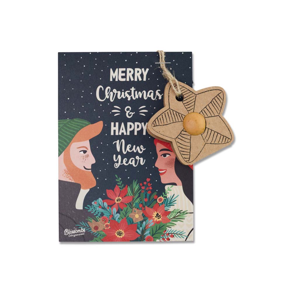 Blossombs Semínková bomba - Vánoční ozdoba - Z lásky (1 ks) - krásná vánoční drobnůstka Blossombs