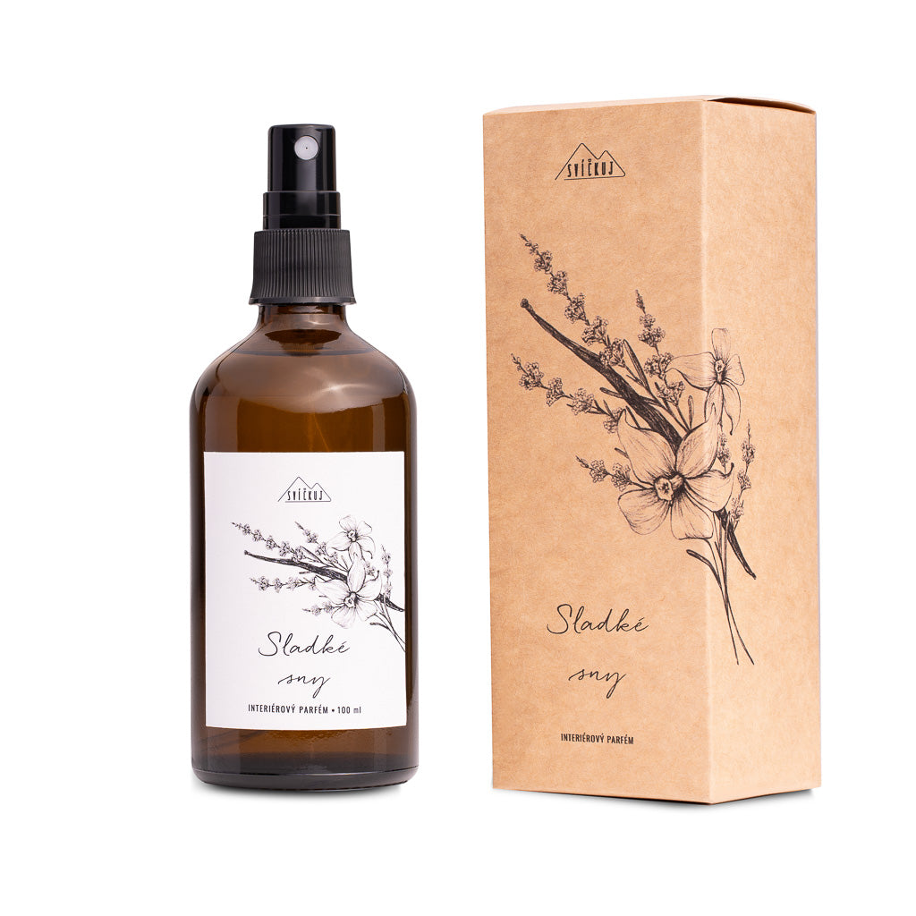Svíčkuj Interiérový parfém - Sladké sny (100 ml) - s vůní pravé vanilky a levandule Svíčkuj