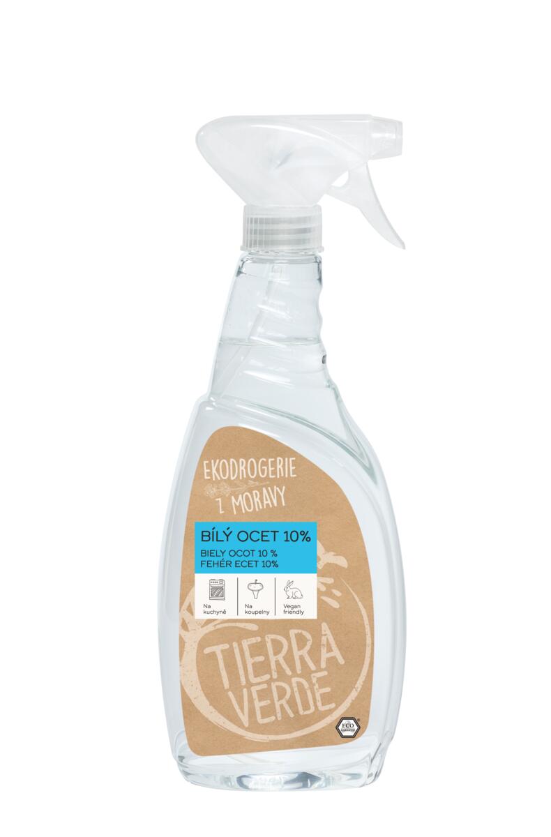 Tierra Verde Bílý ocet 10% 750 ml - sprej - univerzální pomocník do domácnosti Tierra Verde