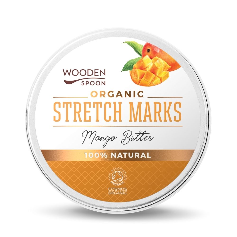 Wooden Spoon Mangové máslo proti striím BIO 100 ml - zlepšuje elasticitu a pružnost pokožky Wooden Spoon