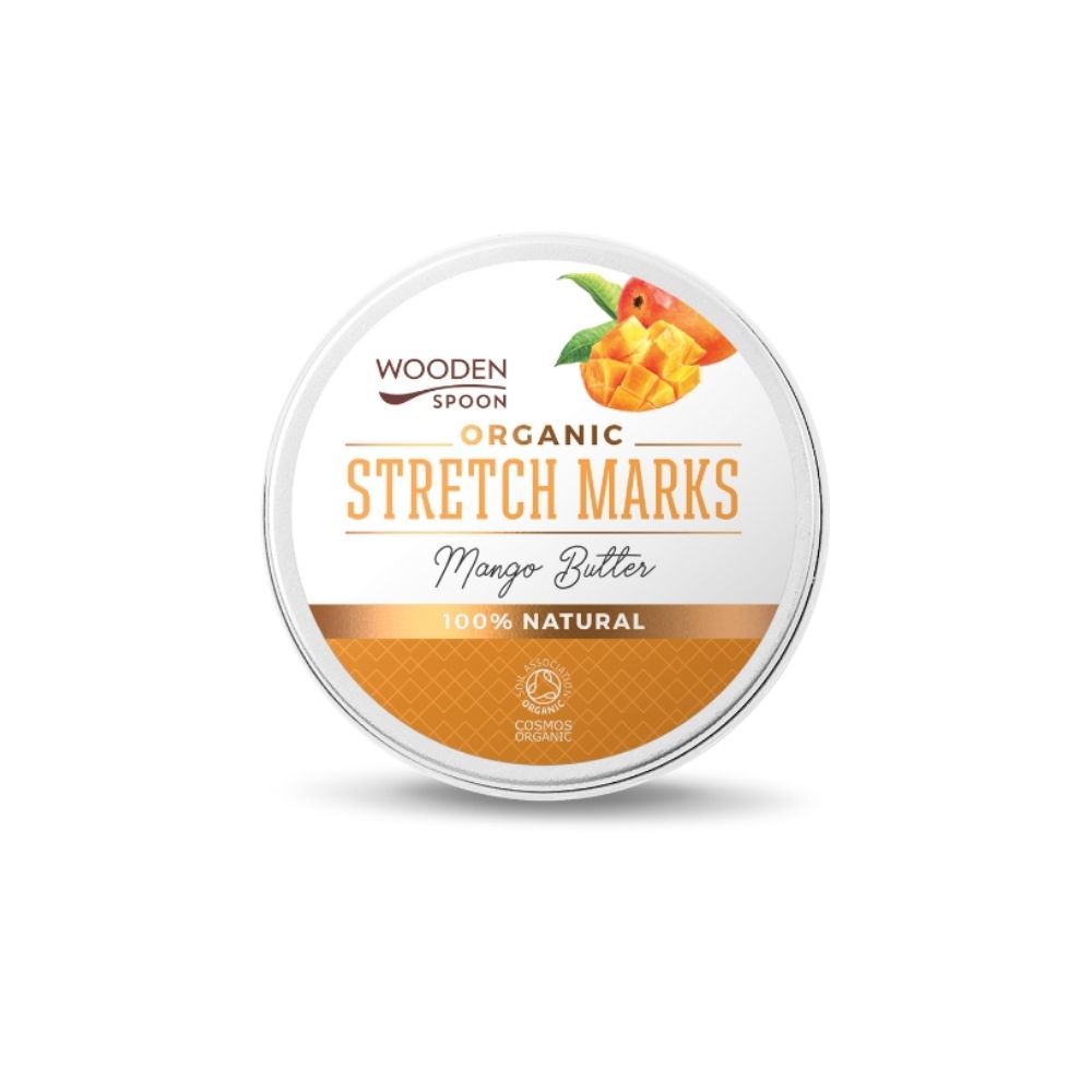 Wooden Spoon Mangové máslo proti striím BIO 15 ml - zlepšuje elasticitu a pružnost pokožky Wooden Spoon