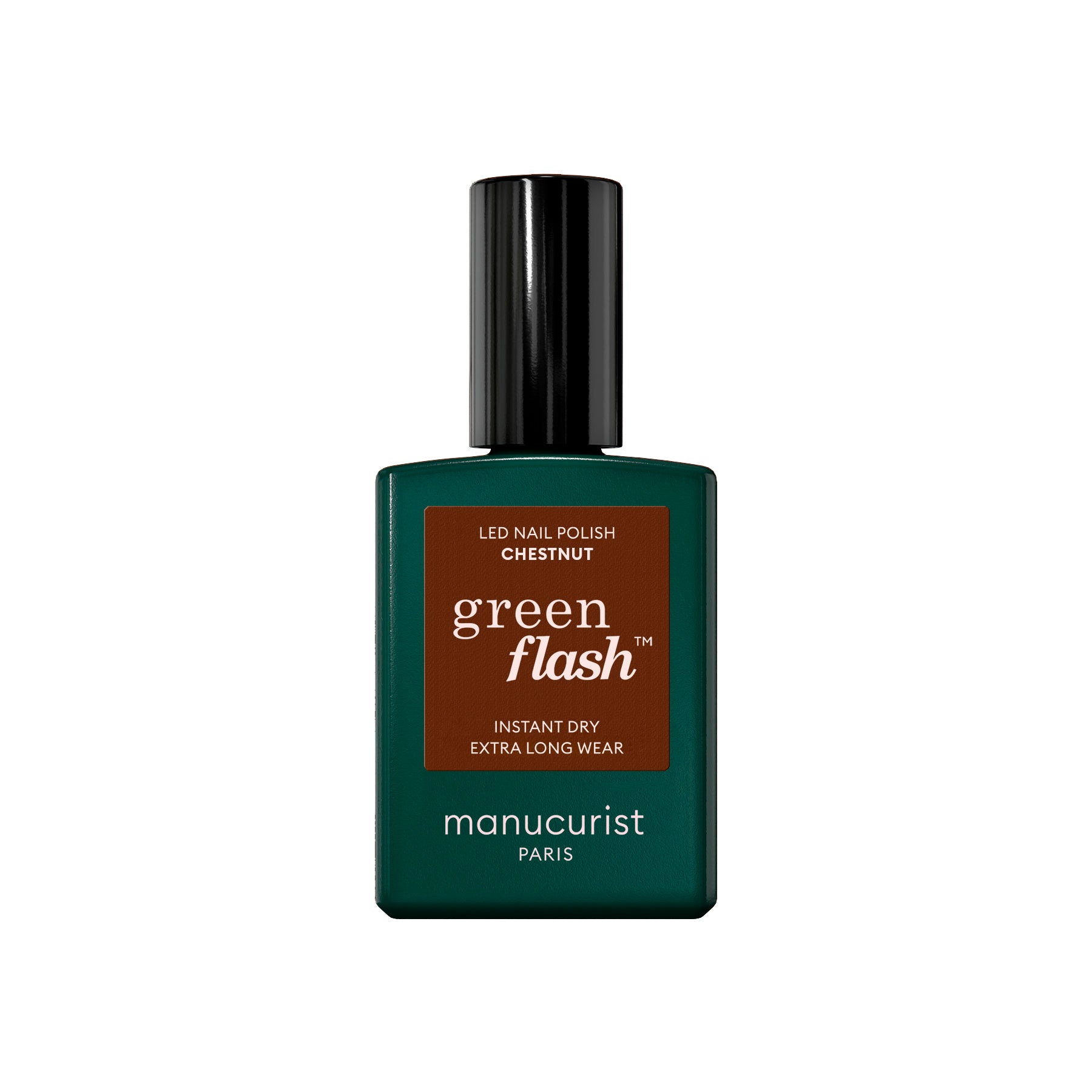 Manucurist Green Flash LED gel lak na nehty - Chestnut (15 ml) - hnědá kaštanová barva Manucurist