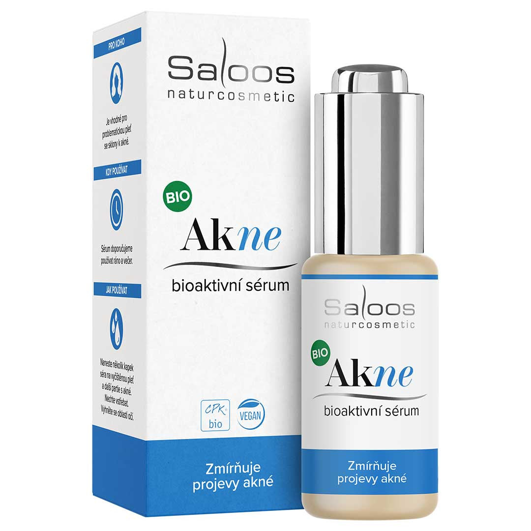 Saloos Bioaktivní sérum pro problematickou pleť Akne BIO (20 ml) - účinné proti projevům akné Saloos