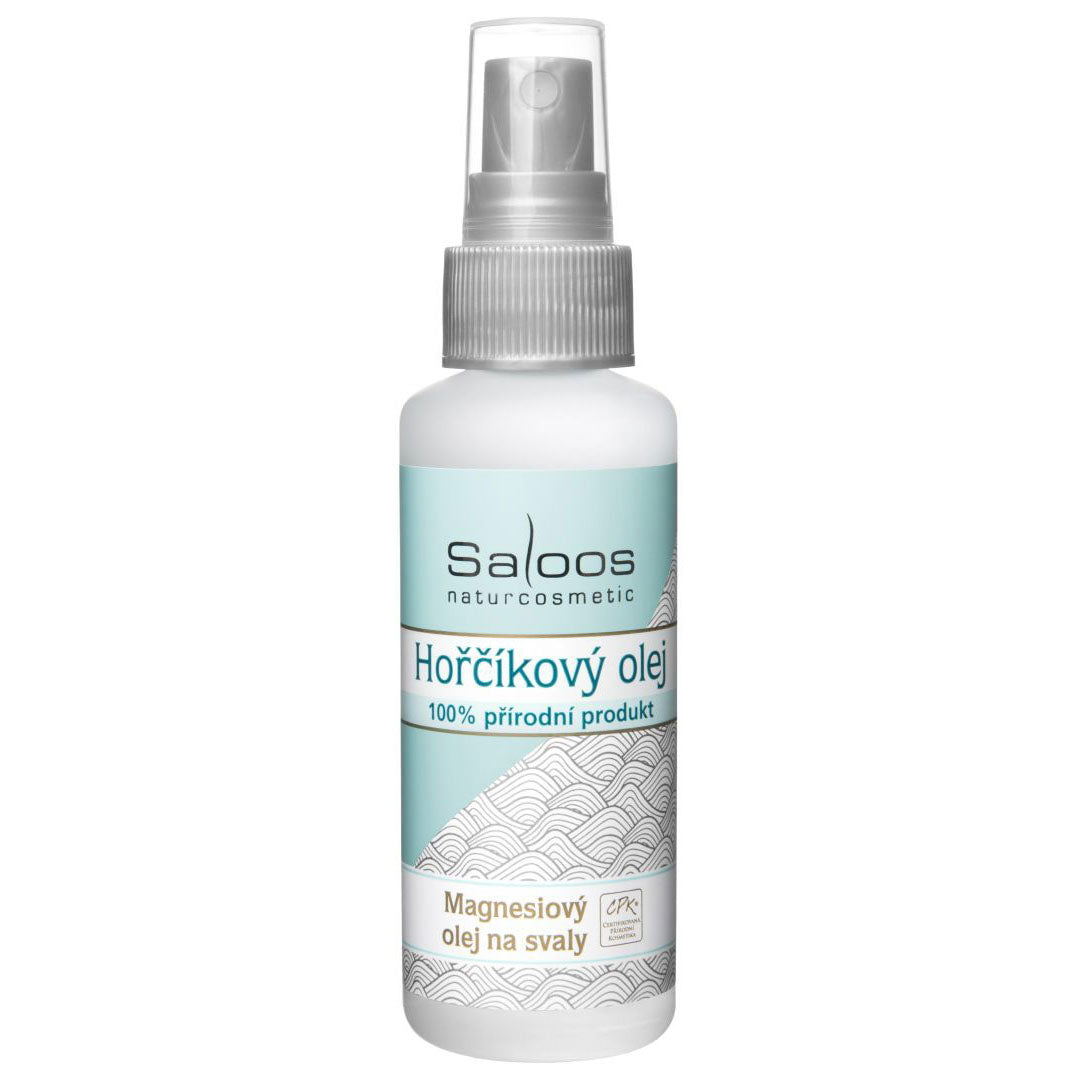 Saloos Hořčíkový olej 50 ml - pomocník po fyzické zátěži a detoxikaci Saloos