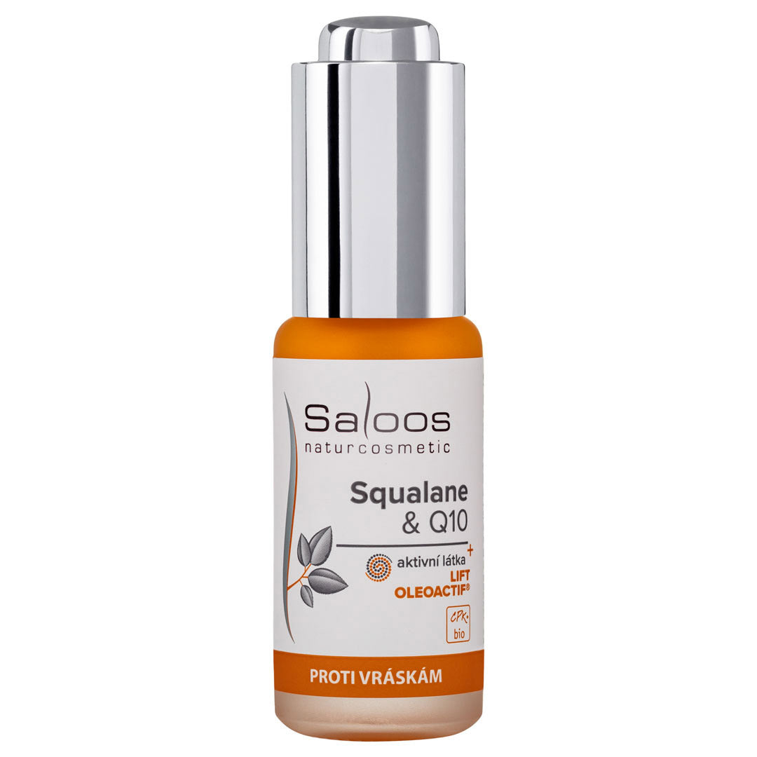 Saloos Pleťový olej Squalane & Q10 BIO (20 ml) - účinná péče proti stárnutí pleti Saloos