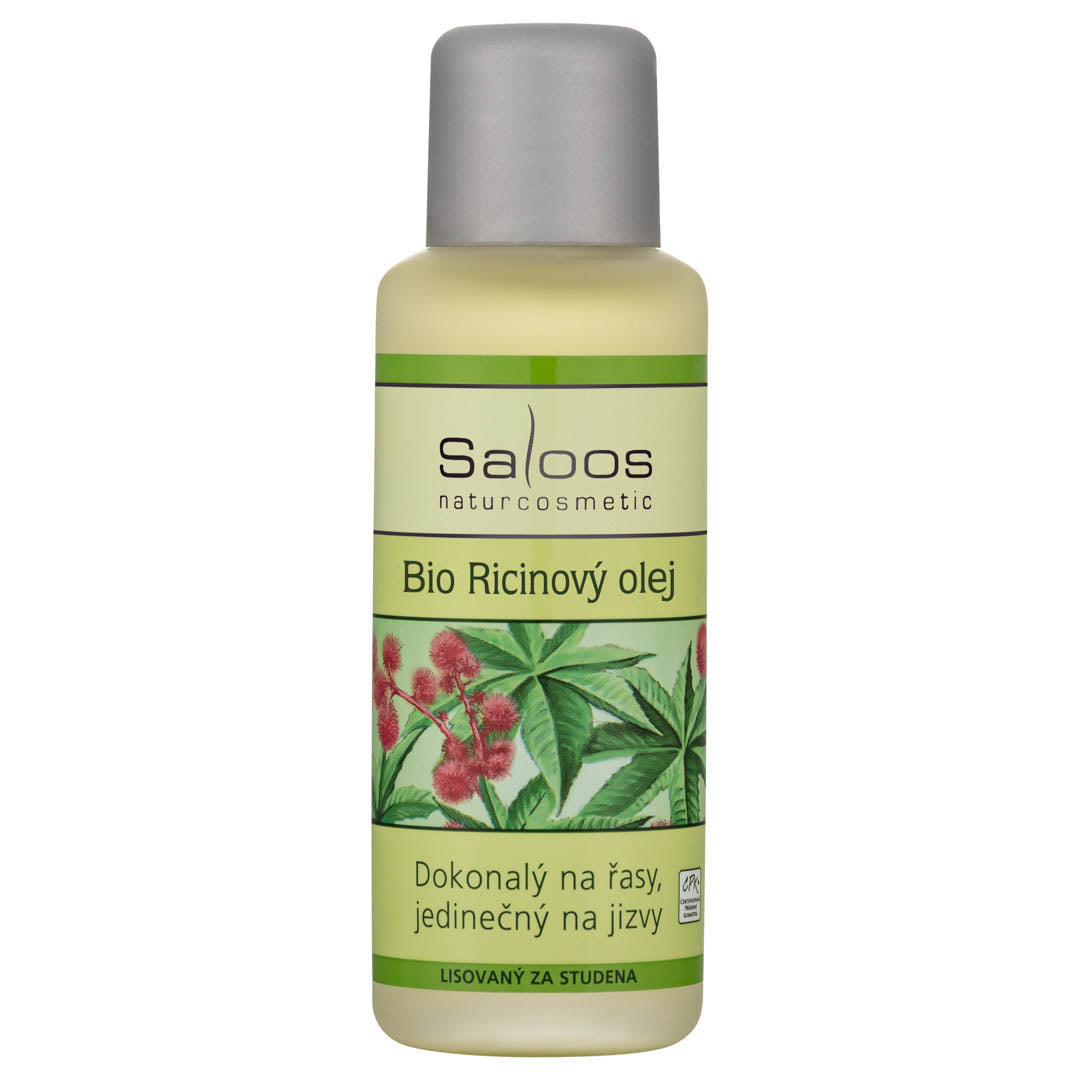 Saloos Ricinový olej BIO (50 ml) - vhodný pro regeneraci a zvláčnění kůže Saloos