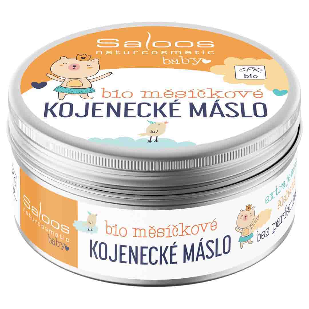 Saloos Šlehané měsíčkové kojenecké máslo BIO (150 ml) - poskytuje péči a hydrataci kůži Saloos