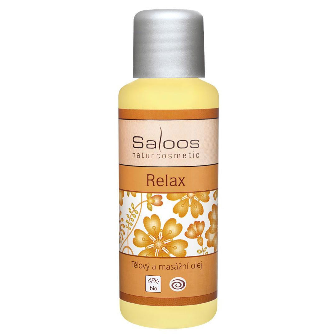 Saloos Tělový a masážní olej Relax BIO (50 ml) - výživný olej pro uvolnění po náročném dni Saloos